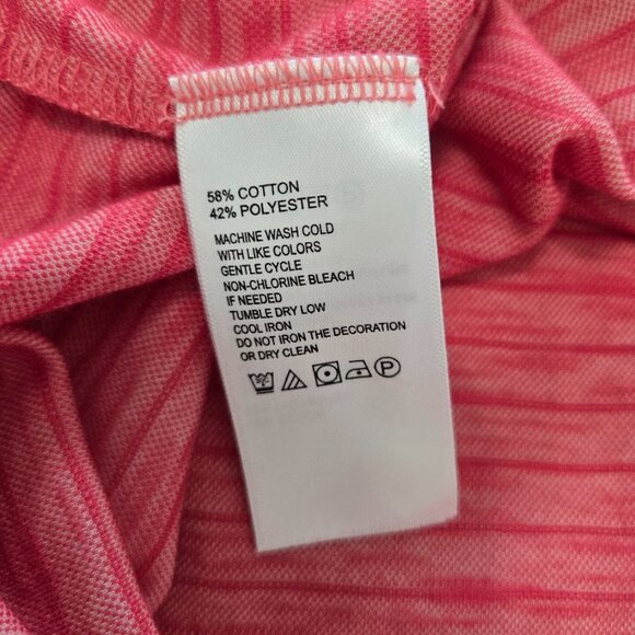 TOMMY BAHAMA gulf coast striped polo shirt red Sz M - Picture 7 of 7